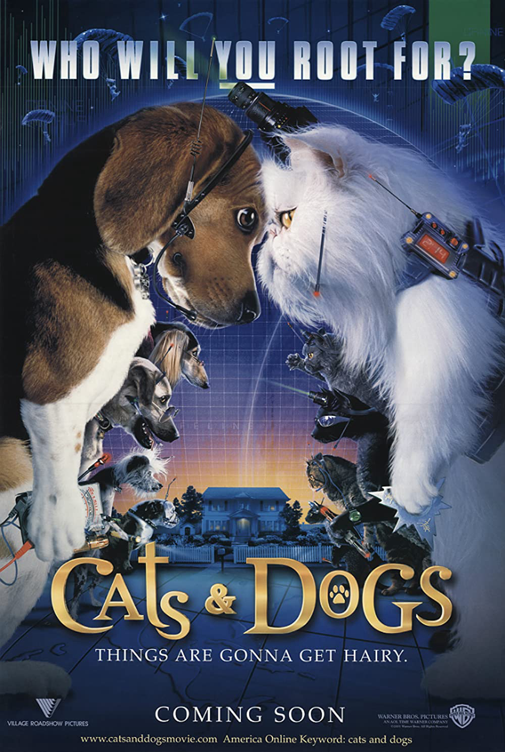 Đại Chiến Chó Mèo 1 - Cats & Dogs